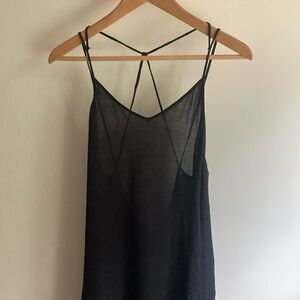 Free People Sheer Black Dress